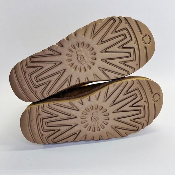 Ugg Australia Classic Mini Side Logo II Suede US Size 5 Tan Orange Logo - Picture 7 of 12